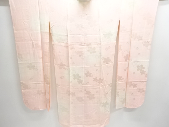 JAPANESE KIMONO / JUBAN FOR FURISODE / SILK / WOVEN SAKURA